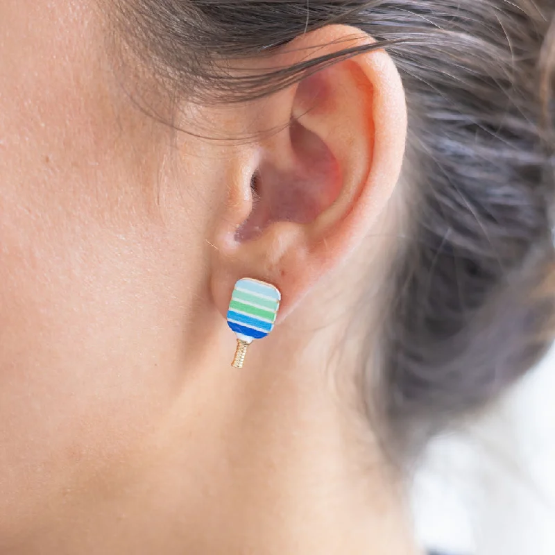 Dazzle With Discounts – Shop Jewelry On Sale Ocean Stripe Pickleball Studs