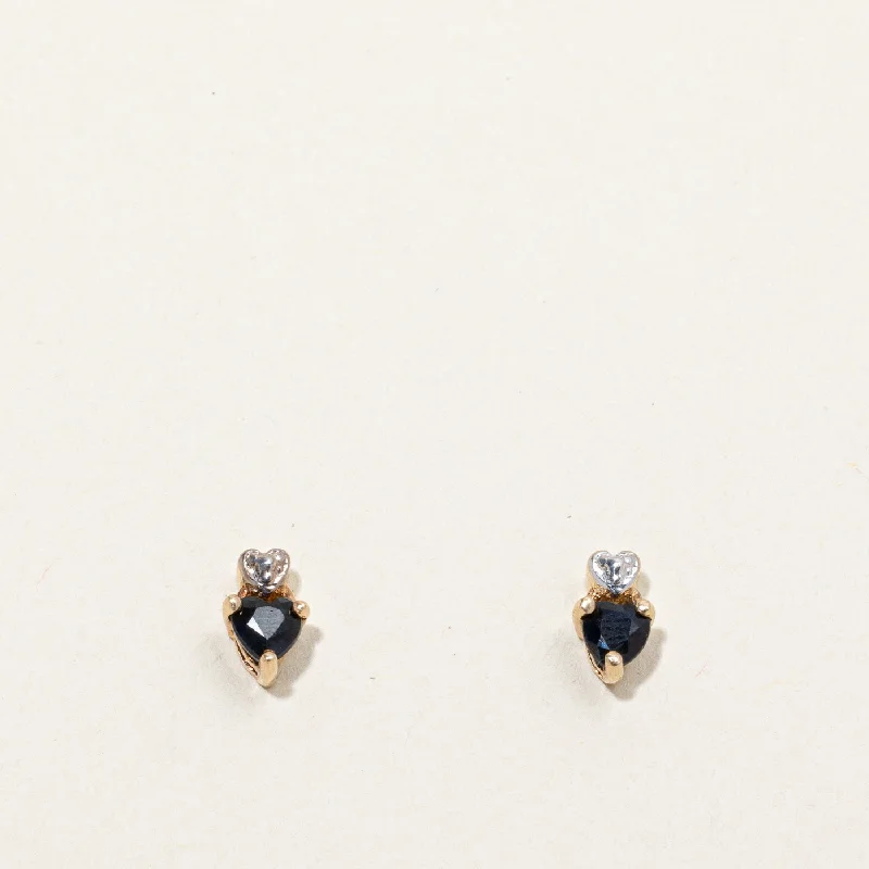 Dazzle With Discounts – Shop Jewelry On Sale Onyx Heart Stud Earrings | 0.40ctw |