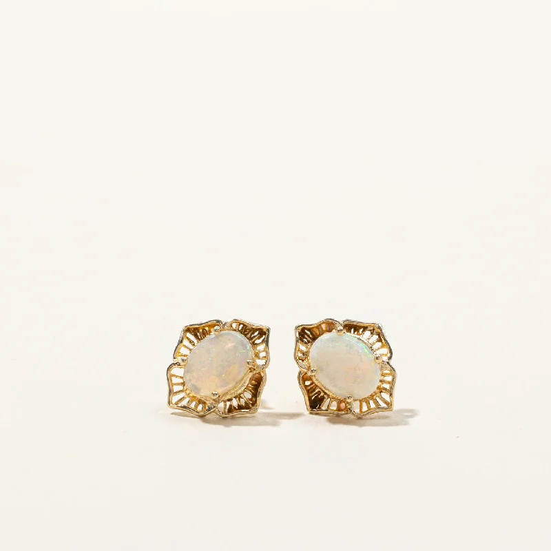 Best Jewelry Sale Prices – Limited-Time Offer Opal Stud Earrings | 1.20ctw |