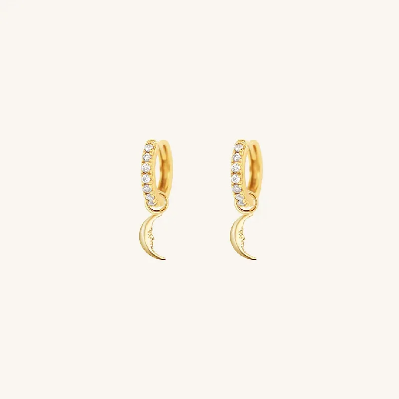 Exclusive Jewelry Offers – Sparkle For Less Patience Moon Crystal Hoops