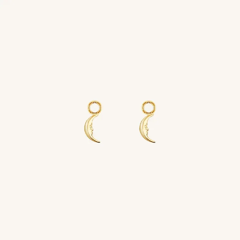 Elegant Jewelry, Exclusive Prices – Shop Now Patience Moon Hoop Charm (Set of 2)