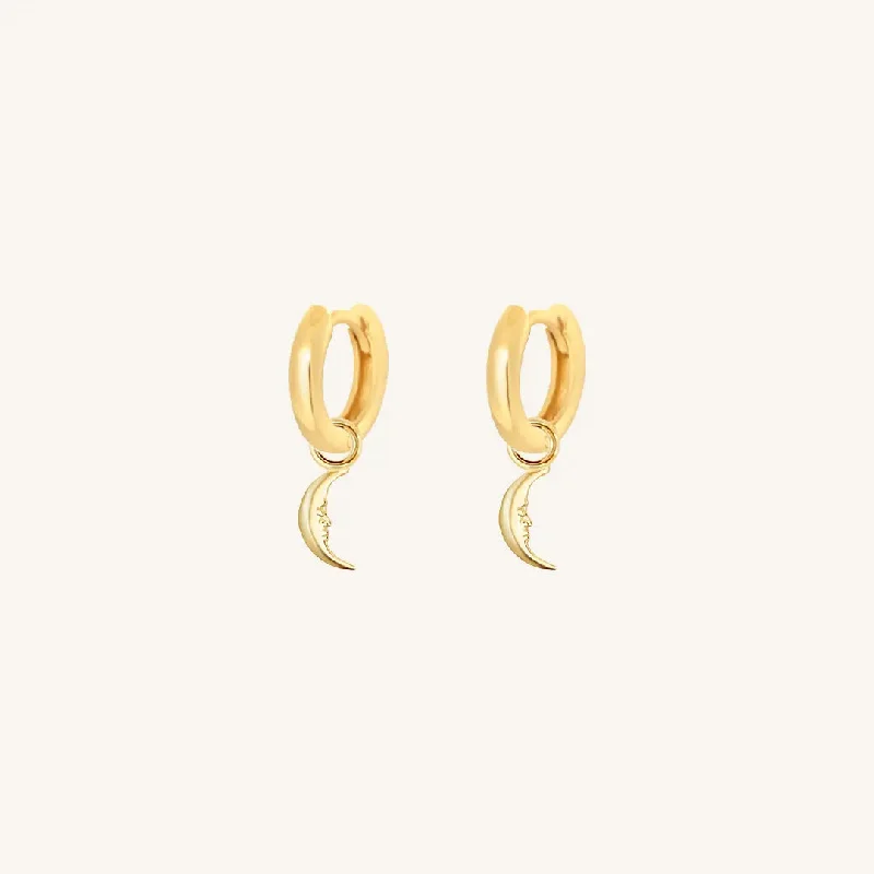 Shop Dazzling Jewelry At The Best Prices Patience Moon Plain Hoops