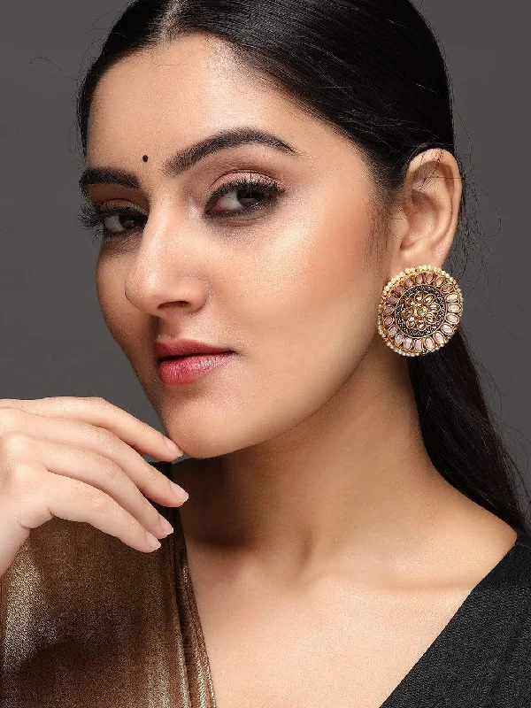 Upgrade Your Jewelry Collection For Less Rubans Gold Plated Handcrafted Color Stone Floral Stud Earrings Upgrade Your Jewelry Collection For Less Rubans Gold Plated Handcrafted Color Stone Floral Stud Earrings