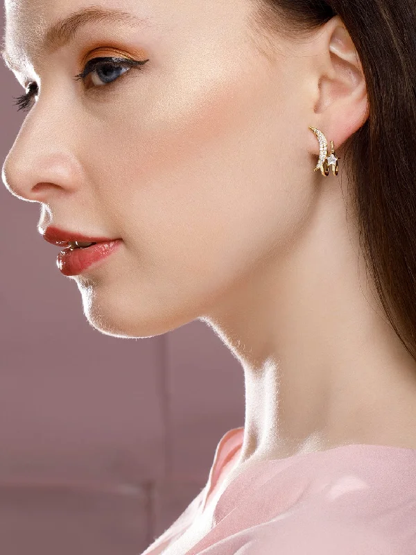 Unlock Unbeatable Jewelry Deals Before They’Re Gone Rubans Voguish Gold-Plated White Contemporary Stud Earrings Unlock Unbeatable Jewelry Deals Before They’Re Gone Rubans Voguish Gold-Plated White Contemporary Stud Earrings