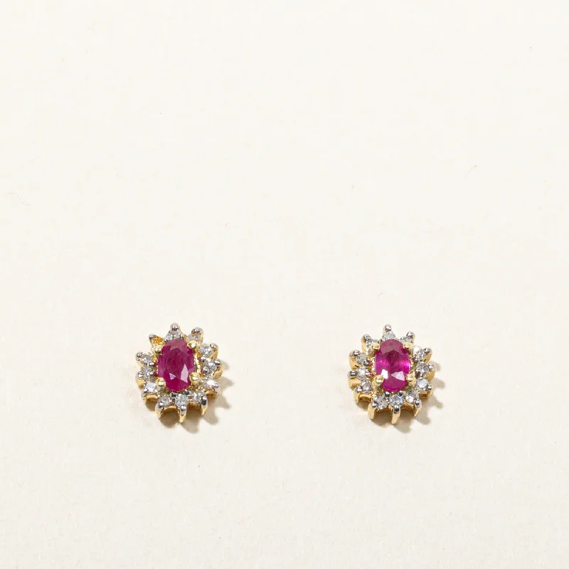 Glamorous Jewelry, Glamorous Deals – Shop Now Ruby & Diamond Stud Earrings | 0.34ctw | 0.12ctw | Glamorous Jewelry, Glamorous Deals – Shop Now Ruby & Diamond Stud Earrings | 0.34ctw | 0.12ctw |