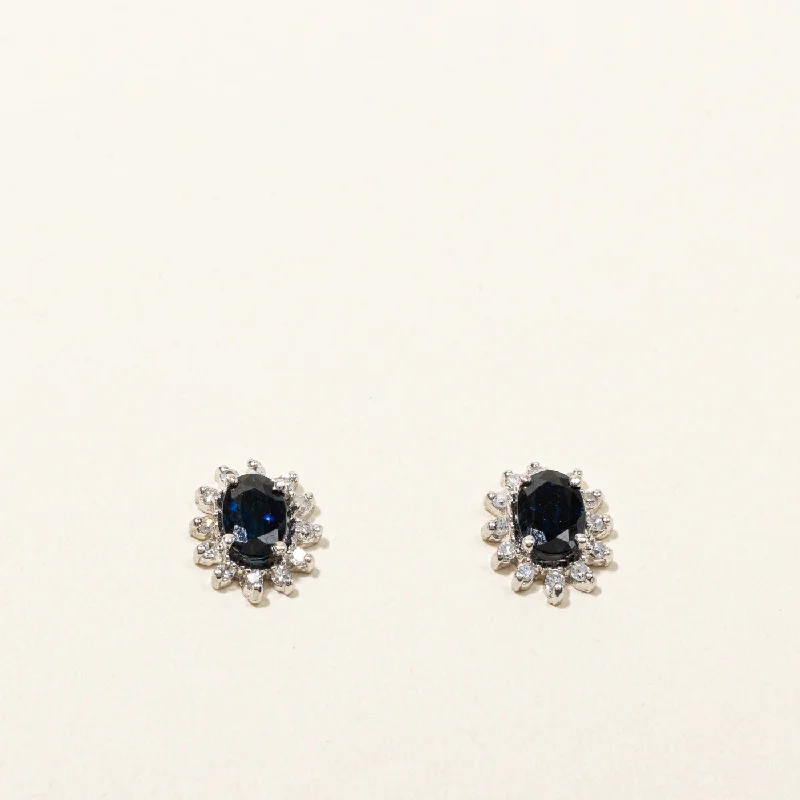 Unmissable Jewelry Clearance – Final Reductions Sapphire & Diamond Stud Earrings | 1.00ctw | 0.12ctw | Unmissable Jewelry Clearance – Final Reductions Sapphire & Diamond Stud Earrings | 1.00ctw | 0.12ctw |