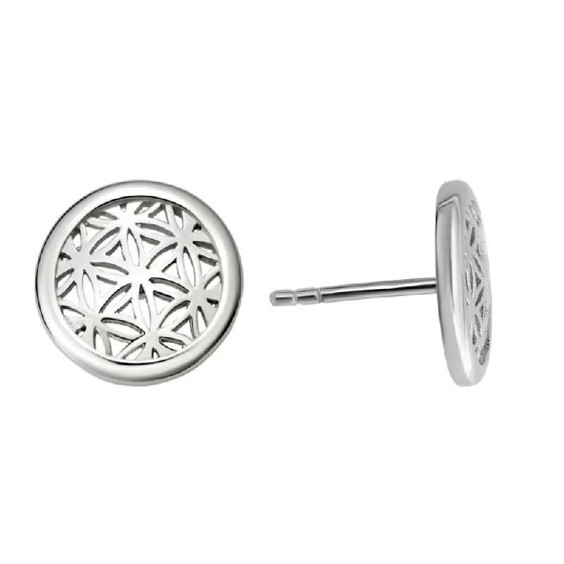 Luxury Meets Affordability – Jewelry Sale Live Now Sterling Silver Flower of Life Stud Earrings Luxury Meets Affordability – Jewelry Sale Live Now Sterling Silver Flower of Life Stud Earrings