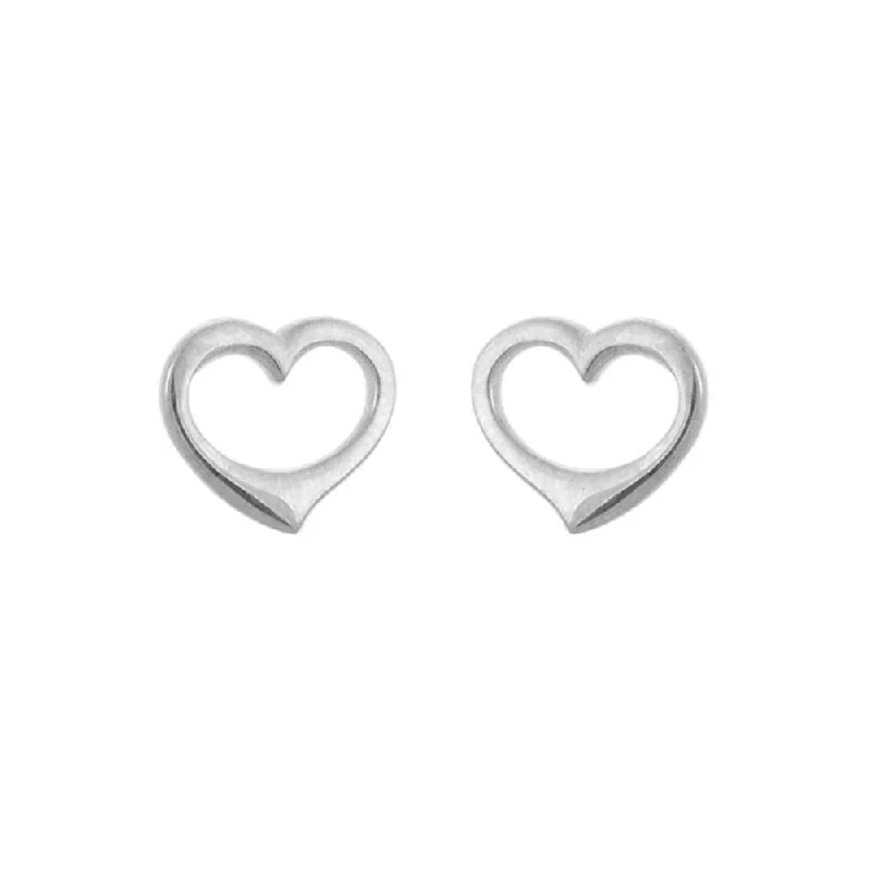 Flash Sale On Elegant Jewelry – Don't Miss Out Sterling Silver Open Heart Stud Earrings Flash Sale On Elegant Jewelry – Don't Miss Out Sterling Silver Open Heart Stud Earrings
