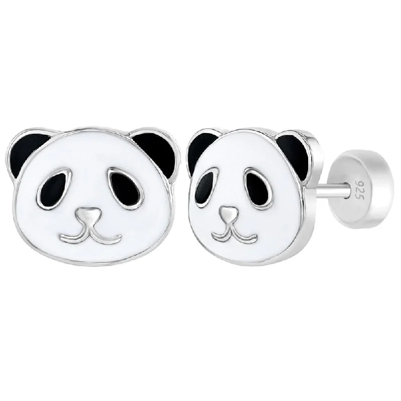 Huge Savings On Timeless Jewelry Collections Children's Sterling Silver Panda Enamel Stud Earrings Huge Savings On Timeless Jewelry Collections Children's Sterling Silver Panda Enamel Stud Earrings