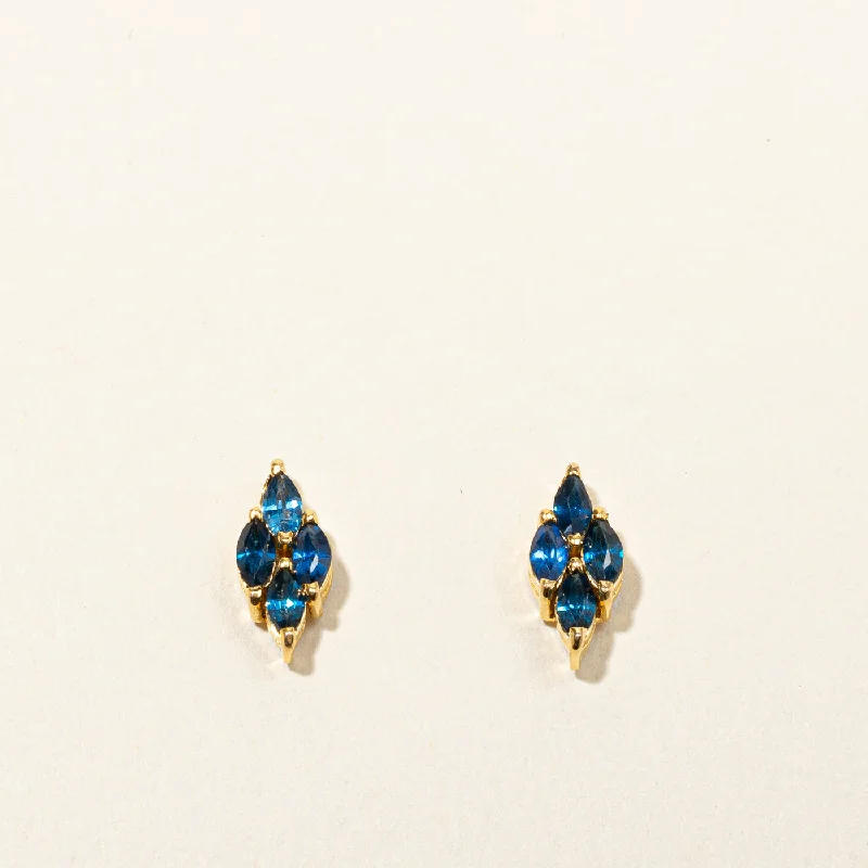 Jewelry Sale – Exclusive Styles At Lower Prices Synthetic Sapphire Stud Earrings | 1.00ctw | Jewelry Sale – Exclusive Styles At Lower Prices Synthetic Sapphire Stud Earrings | 1.00ctw |