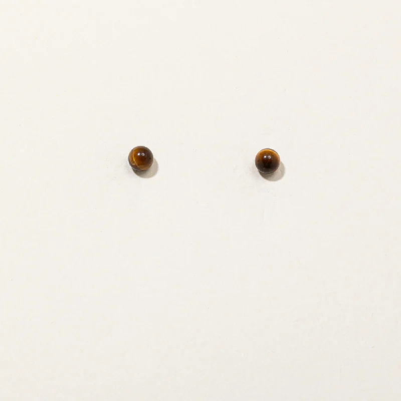 Versatile Layering Jewelry For Effortless Chic Tiger's Eye Stud Earrings | 1.50ctw | Versatile Layering Jewelry For Effortless Chic Tiger's Eye Stud Earrings | 1.50ctw |