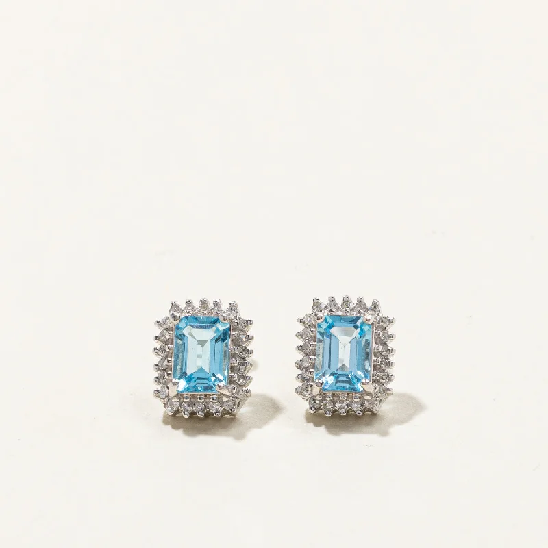 Sparkle On A Budget – Fine Jewelry For Less Topaz & Diamond Stud Earrings | 1.40ctw | 0.30ctw | Sparkle On A Budget – Fine Jewelry For Less Topaz & Diamond Stud Earrings | 1.40ctw | 0.30ctw |