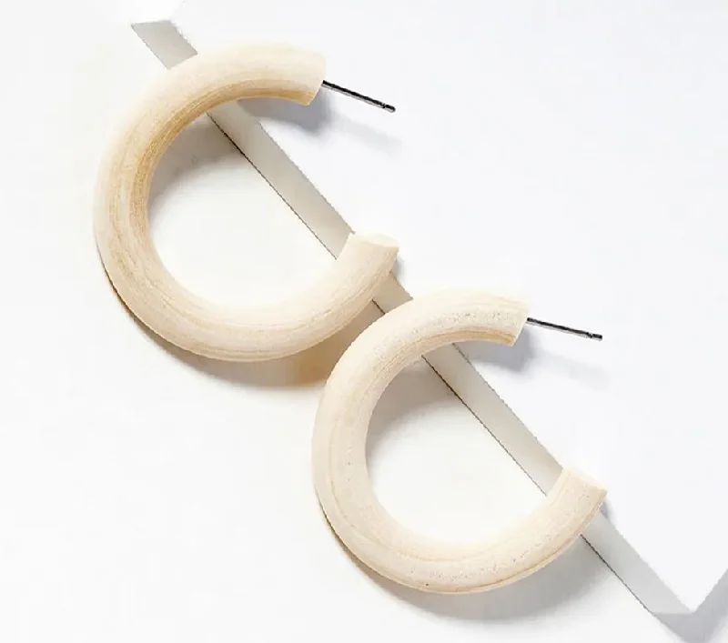 Shop Elegant Jewelry At Unbeatable Prices Raw Wood Natural Hoops