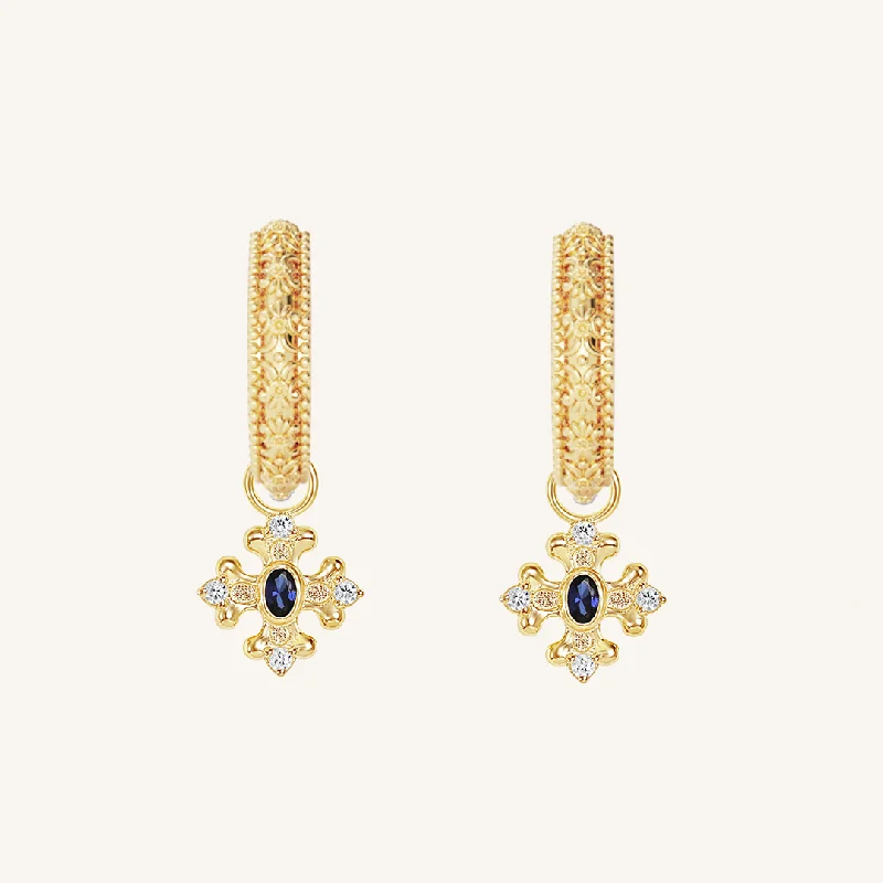 Discounted Jewelry For A Glamorous Look Versailles Charm Hoops