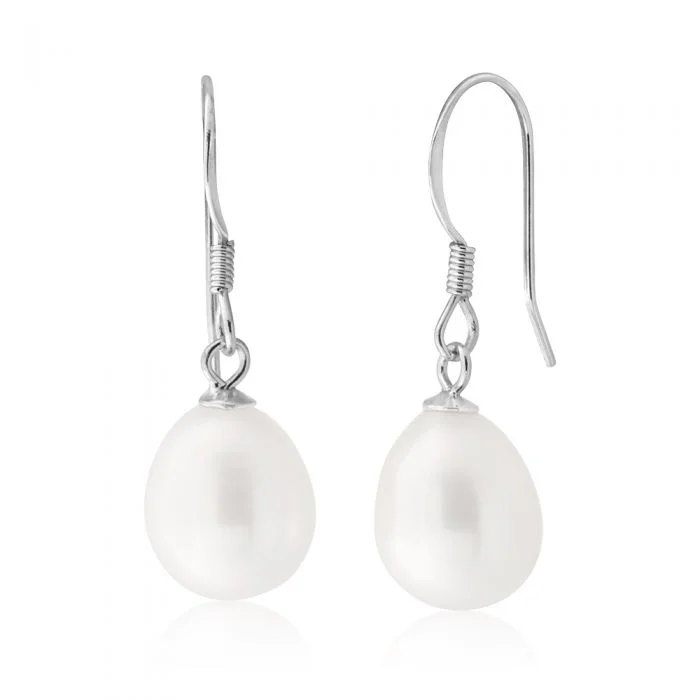 Don't Miss These Dazzling Jewelry Discounts White Freshwater Pearl 9-10mm Drop Earrings Don't Miss These Dazzling Jewelry Discounts White Freshwater Pearl 9-10mm Drop Earrings