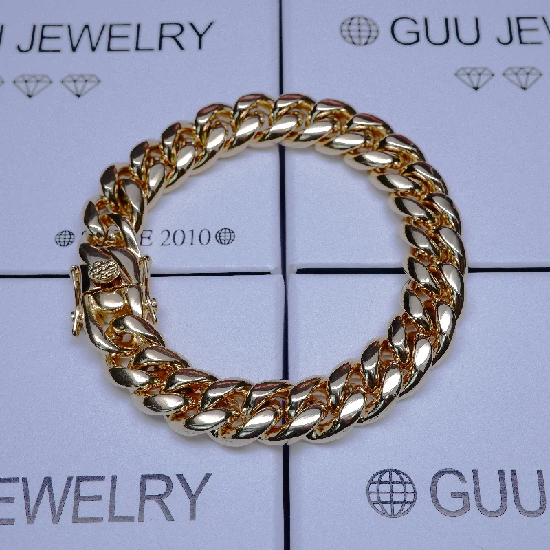 Unique Jewelry For Less – Shop The Sale Now 12mm 18K Gold-Plated Classic Miami Cuban Link Bracelet Unique Jewelry For Less – Shop The Sale Now 12mm 18K Gold-Plated Classic Miami Cuban Link Bracelet