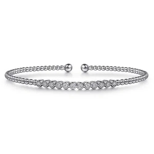 Shine Without Limits – Jewelry Sale Happening Now 14K White Gold Bujukan Bead Diamond Bangle Shine Without Limits – Jewelry Sale Happening Now 14K White Gold Bujukan Bead Diamond Bangle