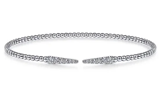 Save On Luxury Jewelry Pieces – Limited-Time Offers 14K White Gold Bujukan Diamond Spikes Split Bangle Save On Luxury Jewelry Pieces – Limited-Time Offers 14K White Gold Bujukan Diamond Spikes Split Bangle