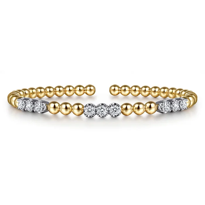 Timeless Beauty, Unbeatable Deals – Jewelry Sale On 14K White Yellow Gold Bujukan Diamond Split Bangle Bracelet Timeless Beauty, Unbeatable Deals – Jewelry Sale On 14K White Yellow Gold Bujukan Diamond Split Bangle Bracelet