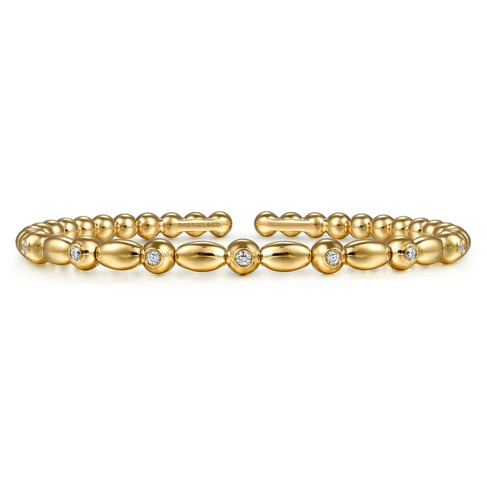 Sparkle On A Budget – Fine Jewelry For Less 14K Yellow Gold Bujukan Diamond Split Bangle Bracelet Sparkle On A Budget – Fine Jewelry For Less 14K Yellow Gold Bujukan Diamond Split Bangle Bracelet