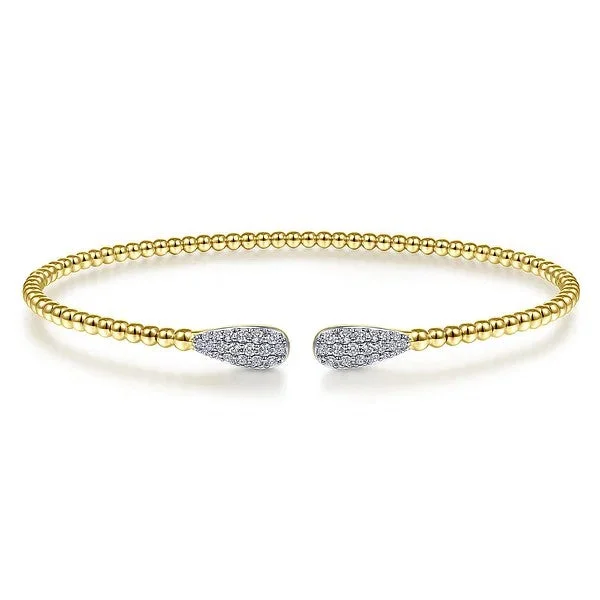 Limited Stock On Premium Jewelry At Low Prices 14K Yellow Gold Bujukan Diamond Teardrops Bangle Limited Stock On Premium Jewelry At Low Prices 14K Yellow Gold Bujukan Diamond Teardrops Bangle