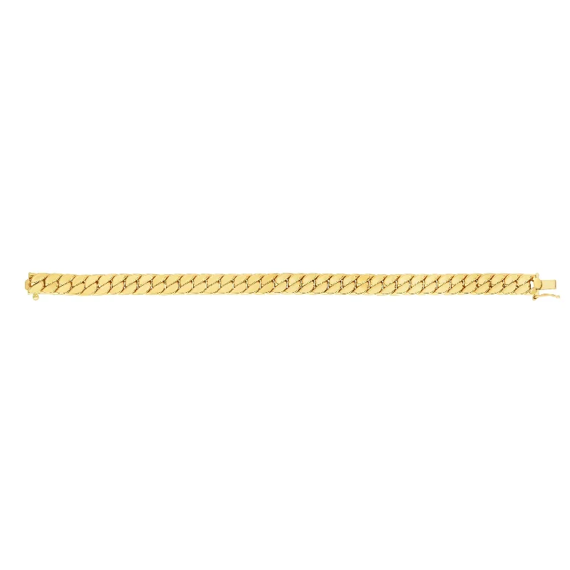 Bestselling Jewelry Now On Sale – Elevate Your Look 14kt Gold 8 inches Yellow Finish 8mm Polished Miami Cuban Bracelet with Box+Figure 8 Clasp Bestselling Jewelry Now On Sale – Elevate Your Look 14kt Gold 8 inches Yellow Finish 8mm Polished Miami Cuban Bracelet with Box+Figure 8 Clasp