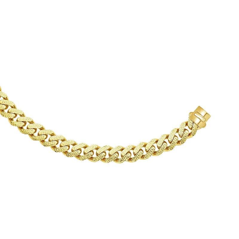 Limited-Time Offer On Premium Jewelry Collections 14kt Gold 7 inches Yellow Finish 13.5mm Yellow Pave Curb Link Bracelet with Box with Both Side Push Clasp Limited-Time Offer On Premium Jewelry Collections 14kt Gold 7 inches Yellow Finish 13.5mm Yellow Pave Curb Link Bracelet with Box with Both Side Push Clasp