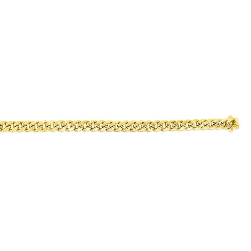 Buy More, Save More On Stunning Jewelry Pieces 14kt Gold 8.5 inches Yellow Finish 6.9mm New Hollow Miami Cuban Bracelet with Box Clasp Buy More, Save More On Stunning Jewelry Pieces 14kt Gold 8.5 inches Yellow Finish 6.9mm New Hollow Miami Cuban Bracelet with Box Clasp