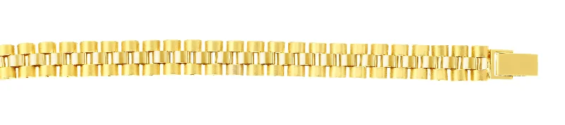 Exclusive Jewelry Bundles At Discounted Rates 14kt Gold 8.5 inches Yellow Finish 9.3mm Satin Panther Bracelet with Snap Clasp Exclusive Jewelry Bundles At Discounted Rates 14kt Gold 8.5 inches Yellow Finish 9.3mm Satin Panther Bracelet with Snap Clasp
