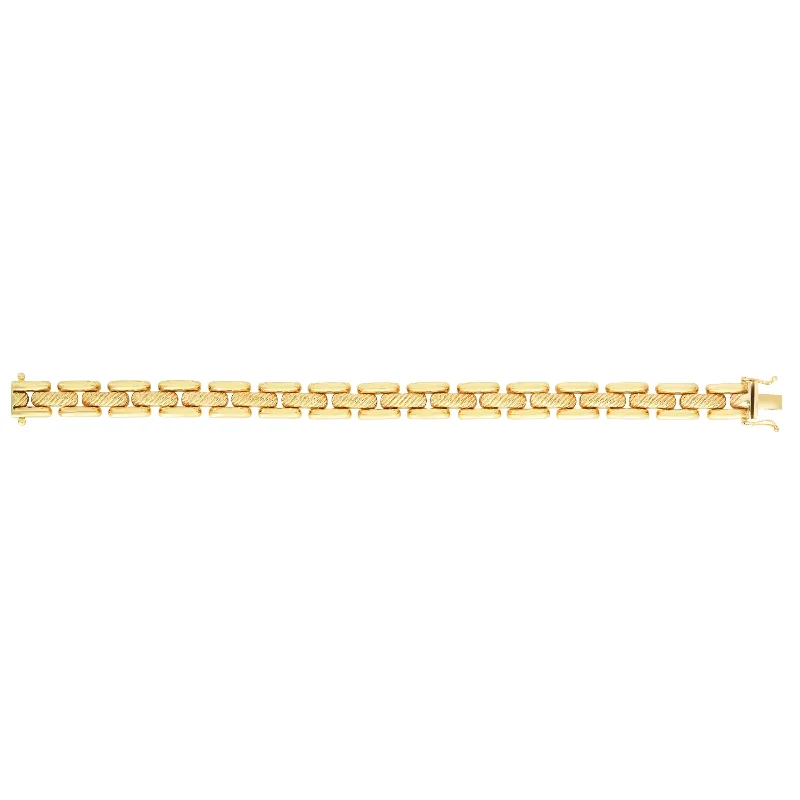 Elegant Jewelry At Unbeatable Offers – Shop Before It's Gone 14kt Gold 8 inches Yellow Finish 10mm Polished Fancy Bracelet with Box+Figure 8 Clasp Elegant Jewelry At Unbeatable Offers – Shop Before It's Gone 14kt Gold 8 inches Yellow Finish 10mm Polished Fancy Bracelet with Box+Figure 8 Clasp