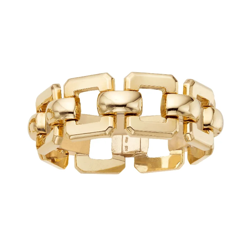 Limited-Stock Jewelry Clearance – Grab Your Favorites Now 14kt Gold 8 inches Yellow Finish 24mm Polished Bracelet with Snap Clasp Limited-Stock Jewelry Clearance – Grab Your Favorites Now 14kt Gold 8 inches Yellow Finish 24mm Polished Bracelet with Snap Clasp