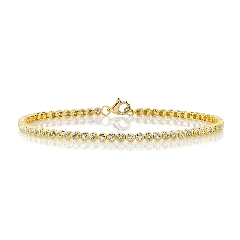 Limited-Stock Jewelry Sale – Shop Before It's Gone Diamond Bezel Tennis Bracelet