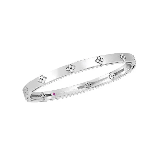 Handcrafted Beauty At Affordable Prices 18K GOLD LOVE IN VERONA NARROW WIDTH DIAMOND ACCENT BANGLE Handcrafted Beauty At Affordable Prices 18K GOLD LOVE IN VERONA NARROW WIDTH DIAMOND ACCENT BANGLE