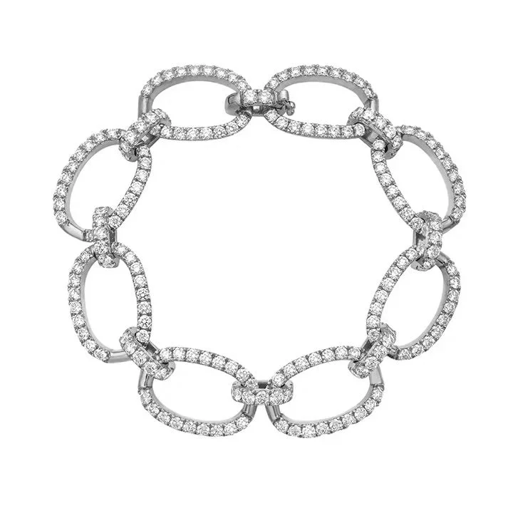 Last Chance To Grab Your Favorite Jewelry At A Discount Diamond Oval Link Bracelet