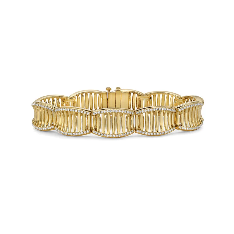 Special Jewelry Deals – Upgrade Your Collection 18k Yellow Gold Birdcage Bracelet