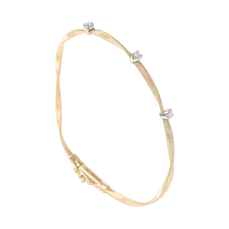 Affordable Luxury Jewelry For Every Occasion Marrakech Twisted Coil Bracelet With Diamonds Affordable Luxury Jewelry For Every Occasion Marrakech Twisted Coil Bracelet With Diamonds