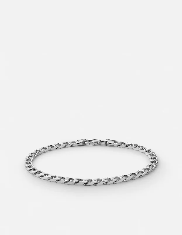Celebrate With Sparkle – Jewelry Sale Now Live 4mm Cuban Chain Bracelet, Sterling Silver Celebrate With Sparkle – Jewelry Sale Now Live 4mm Cuban Chain Bracelet, Sterling Silver