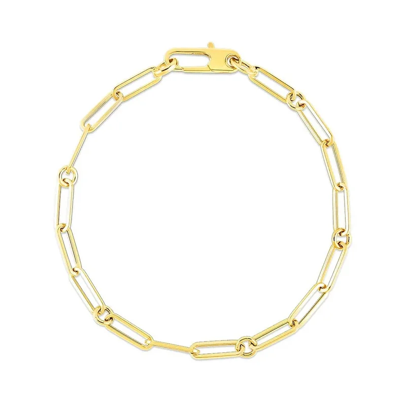 Everyday Jewelry Essentials Now On Sale Fine Link Paperclip Chain Bracelet