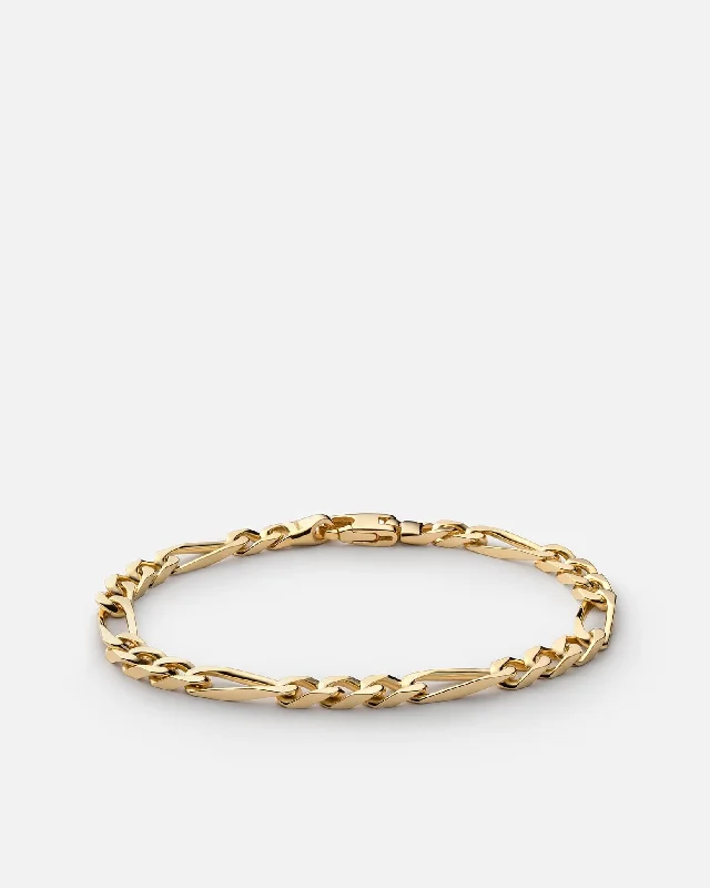 Personalized Jewelry Sale – Unique Gifts At Low Prices 5mm Figaro Chain Bracelet, Gold Vermeil Personalized Jewelry Sale – Unique Gifts At Low Prices 5mm Figaro Chain Bracelet, Gold Vermeil