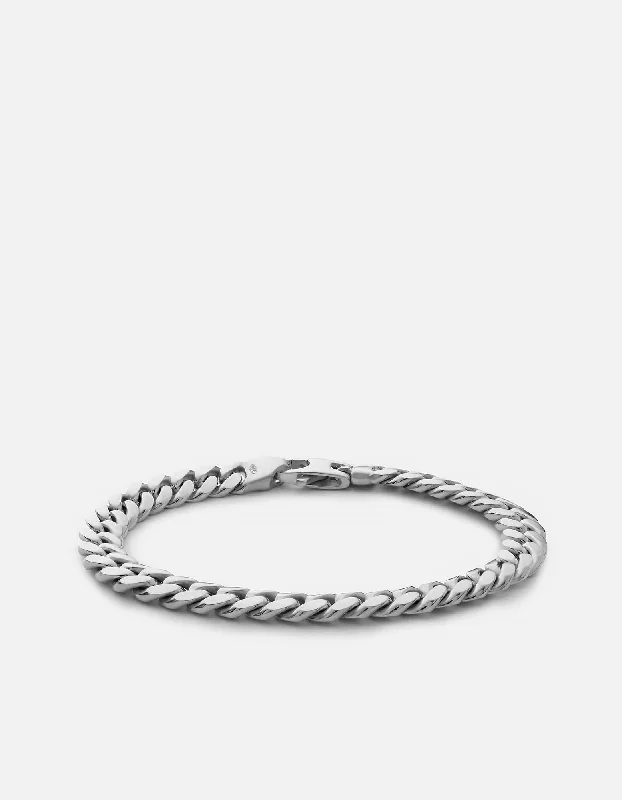 Limited-Stock Jewelry Sale – Once It's Gone, It's Gone 6.5mm Cuban Chain Bracelet, Sterling Silver Limited-Stock Jewelry Sale – Once It's Gone, It's Gone 6.5mm Cuban Chain Bracelet, Sterling Silver