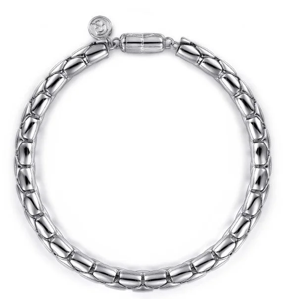 Elevate Your Outfit With Discounted Statement Jewelry 925 Sterling Silver Tubular Chain Bracelet Elevate Your Outfit With Discounted Statement Jewelry 925 Sterling Silver Tubular Chain Bracelet