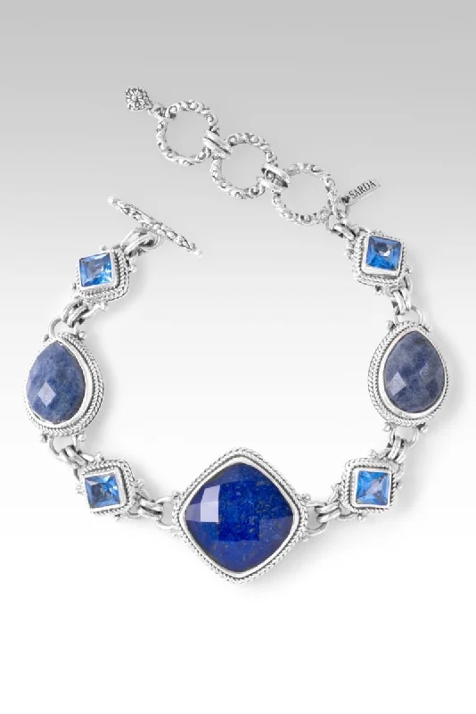 High-Quality Gemstone Jewelry For Special Occasions All Things Possible Bracelet™ in Lapis Quartz Doublet