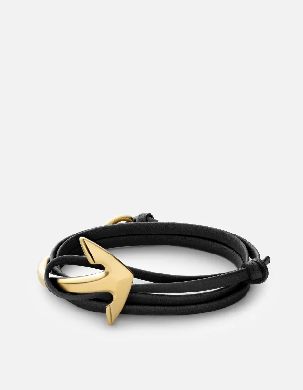 Last Chance To Shop High-End Jewelry At Markdown Prices Anchor Half-Cuff Leather, Matte Gold Last Chance To Shop High-End Jewelry At Markdown Prices Anchor Half-Cuff Leather, Matte Gold