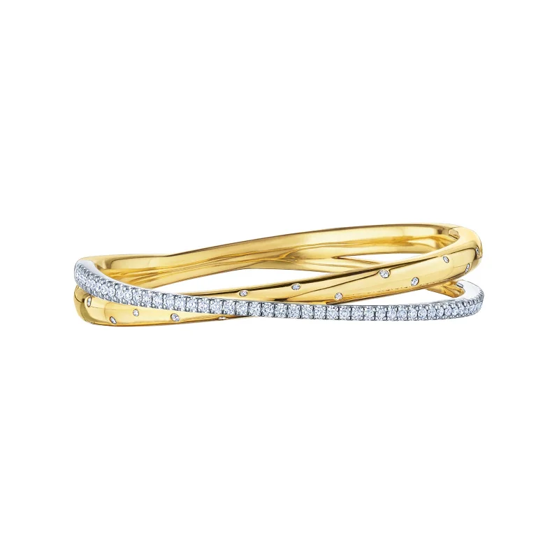 Fine Jewelry, Limited-Time Offers Available Orbit Crossover Bangle with Diamonds