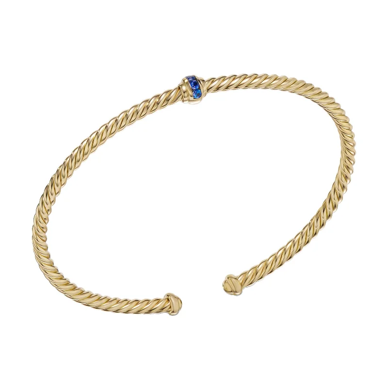 Celebrate Every Occasion With Sparkling Savings Yurman Sapphire Cablespira Cuff Bracelet Celebrate Every Occasion With Sparkling Savings Yurman Sapphire Cablespira Cuff Bracelet