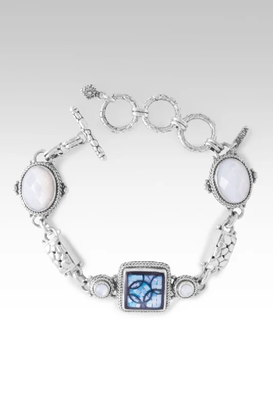 Jewelry Clearance Sale – Final Reductions Believe Always Bracelet™ in Blue Mother of Pearl Mosaic Jewelry Clearance Sale – Final Reductions Believe Always Bracelet™ in Blue Mother of Pearl Mosaic