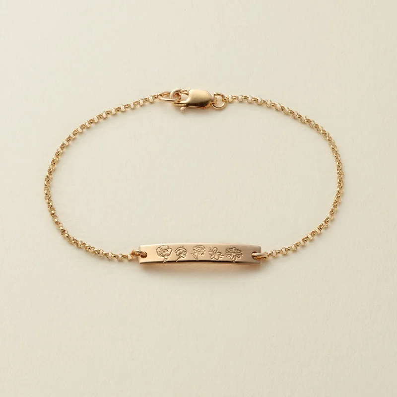Jewelry Sale – Exclusive Styles At Lower Prices Birth Flower Bar Bracelet