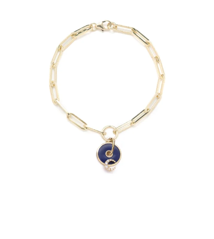 Shop Fine Jewelry With Amazing Deals Blue Crescent- Karma : Disk Classic Fob Clip Chain Bracelet Shop Fine Jewelry With Amazing Deals Blue Crescent- Karma : Disk Classic Fob Clip Chain Bracelet