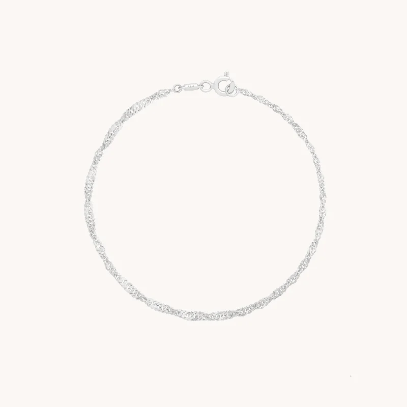 Discounted Jewelry For A Glamorous Look Bold Astrid Chain Bracelet in Solid White Gold Discounted Jewelry For A Glamorous Look Bold Astrid Chain Bracelet in Solid White Gold