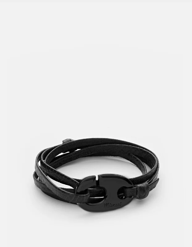 Elegant Necklaces And Bracelets At Limited-Time Offers Brummel Hook Bracelet, Noir